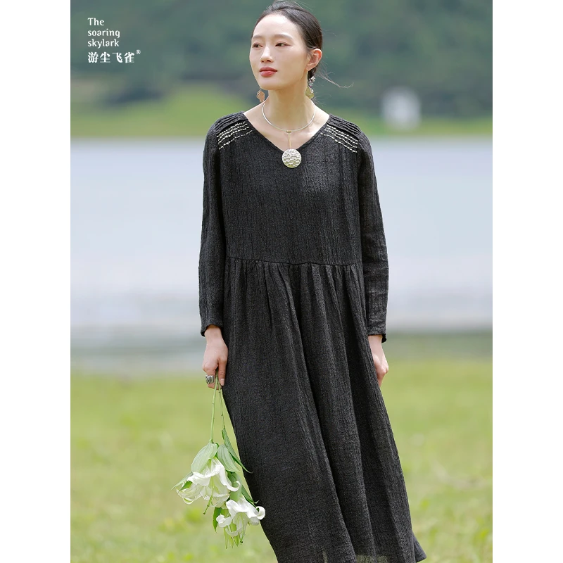 游尘衣物/霁褶连衣裙