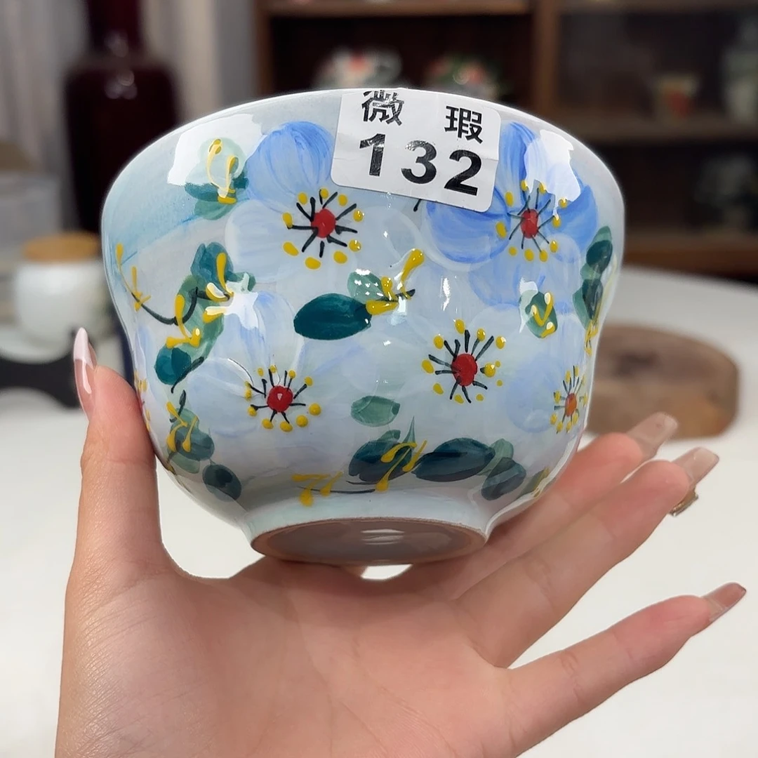 景德镇手绘高温釉下彩陶瓷茶具