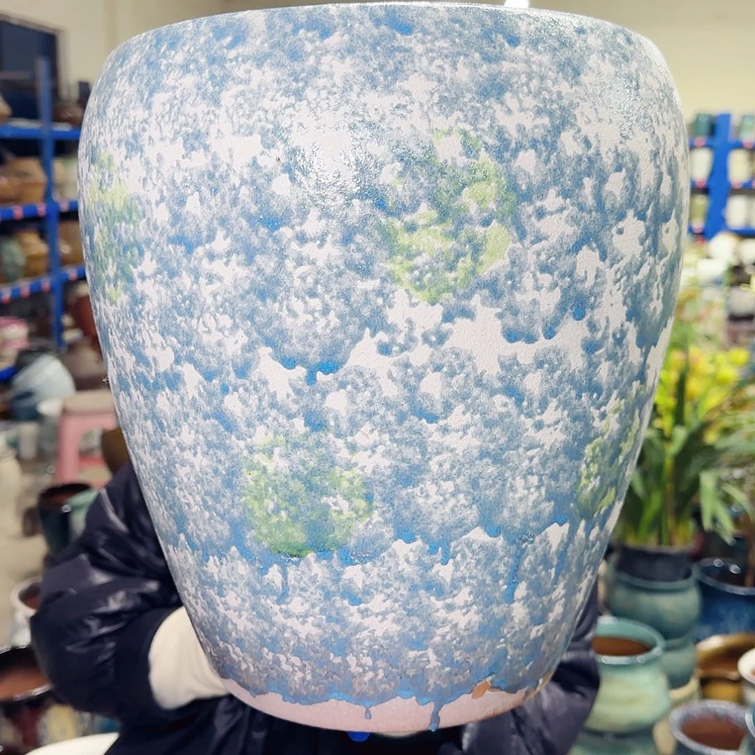 紫砂花盆高30口26