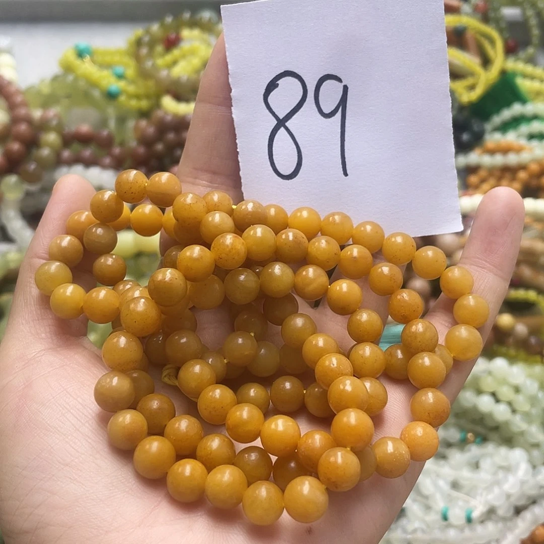 未镶嵌蛇纹石玉手链