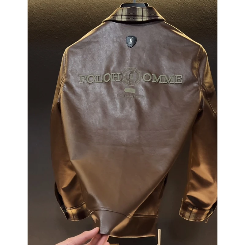 【原版】海外货2025秋季新款高定百搭皮衣夹克外套男210-1