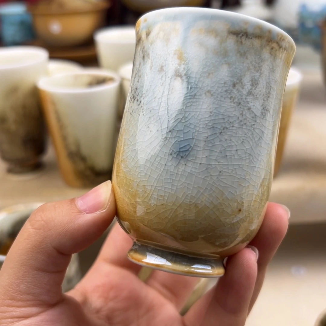 杯纯手工柴烧主人杯