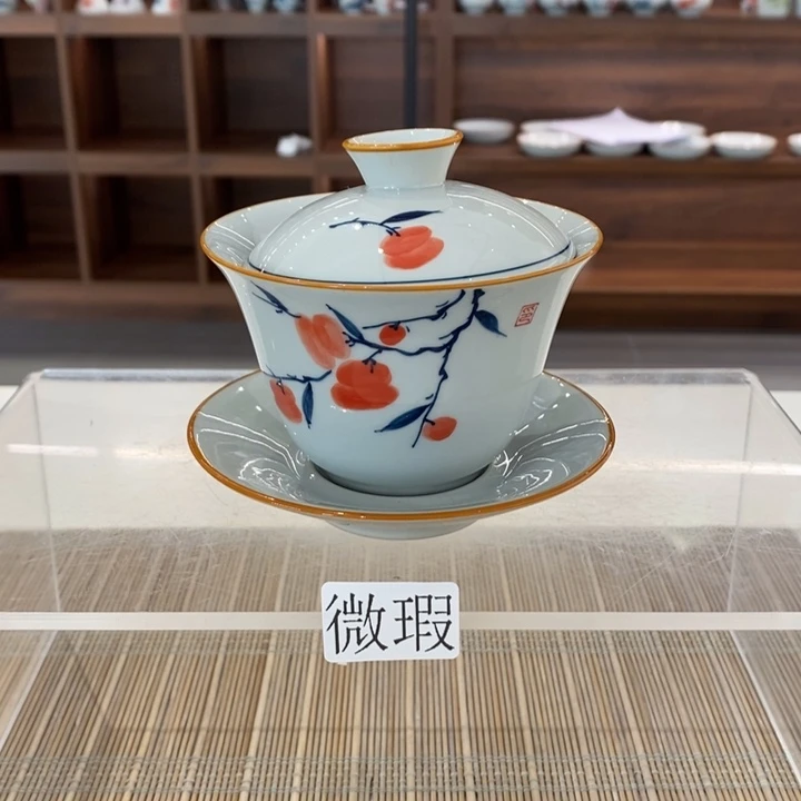 釉下老陶泥手工绘制