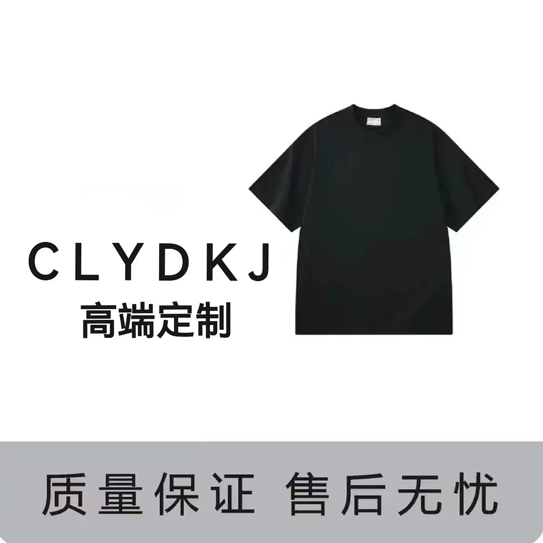 【12号链接】2025春夏潮流休闲百搭重磅棉宽松圆领印花T恤5587