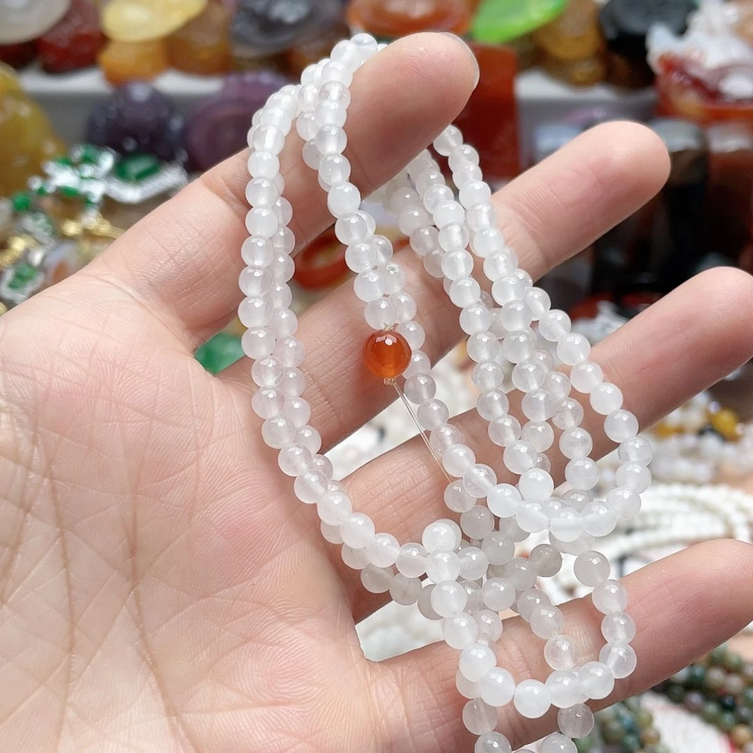 玛瑙/玉髓颈饰合金偶**悟