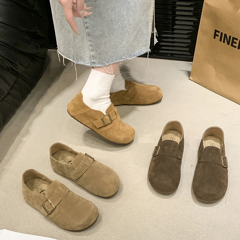 欧货勃肯鞋秋季欧若风厚底软低帮女勃肯拖鞋7280