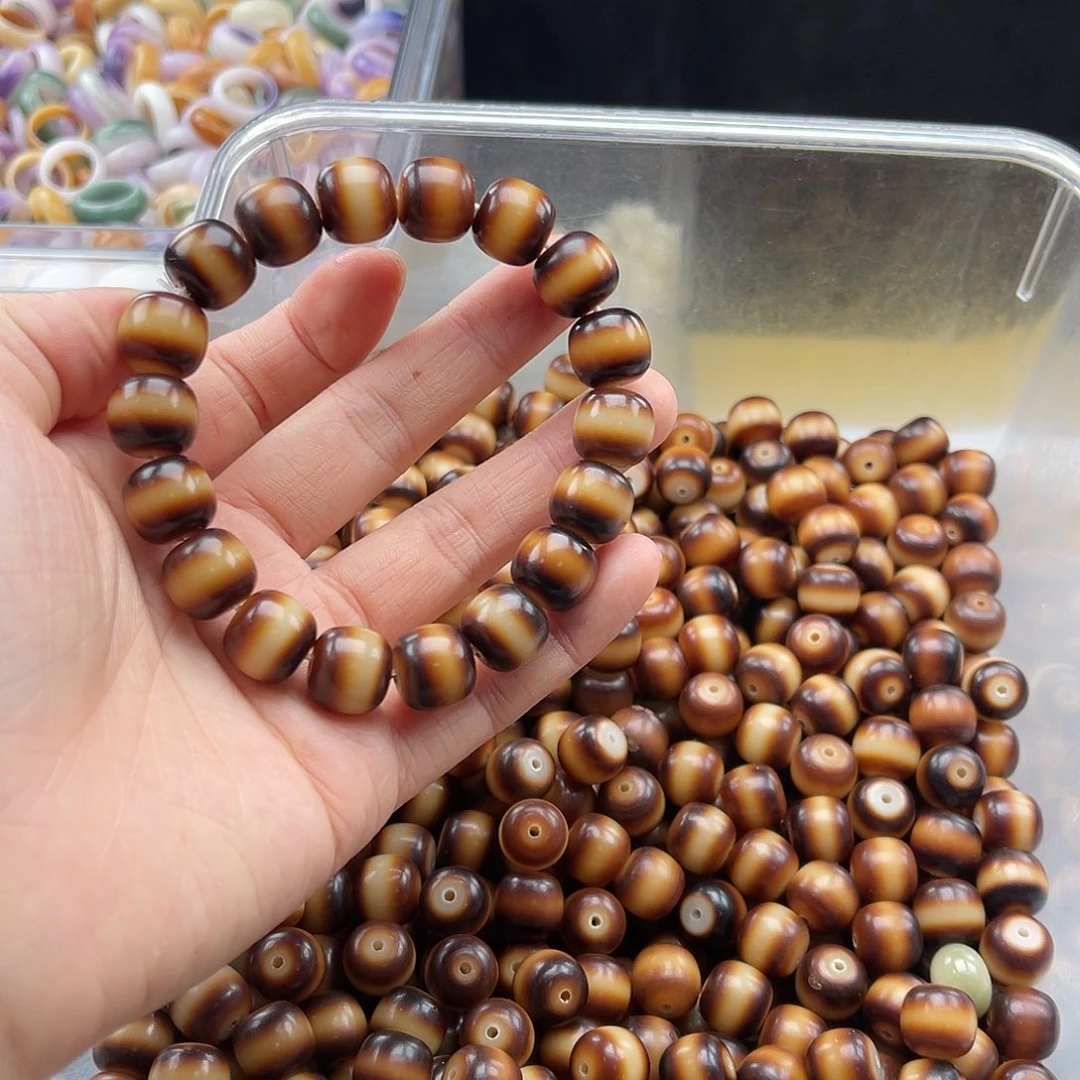 白玉菩提吊坠c12mm/30+5颗黄金膏