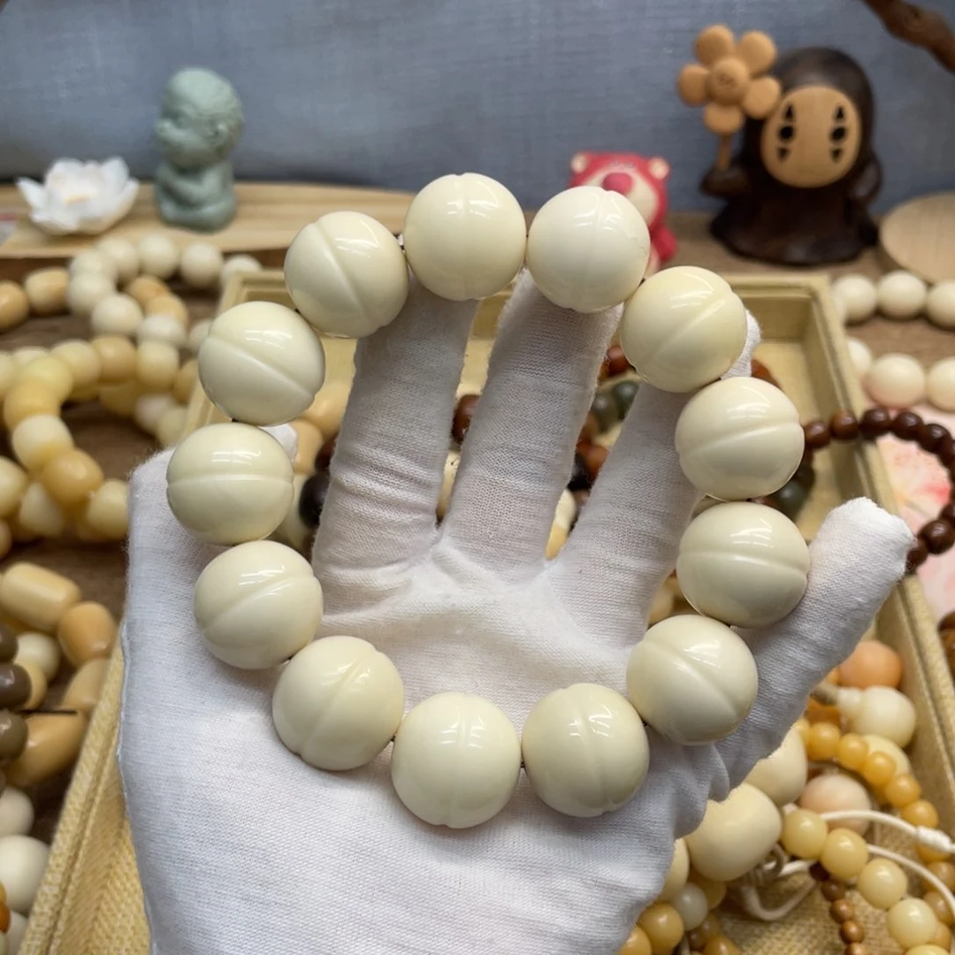 菩提根/象牙果吊坠21干磨大瑕疵牙果铜锣烧626