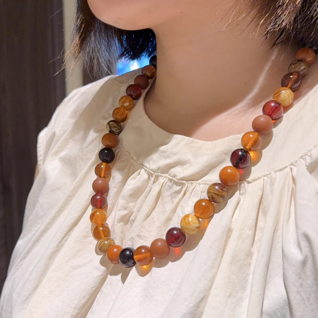 F303 缅料多宝女神链 多样性发一件