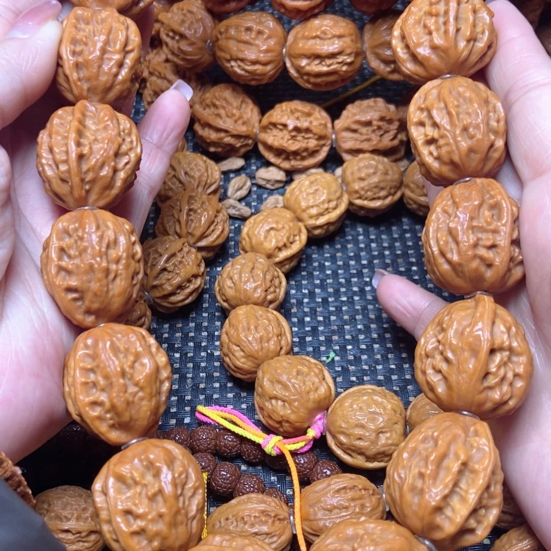 手串文玩核桃麦穗粗筋八棱手持