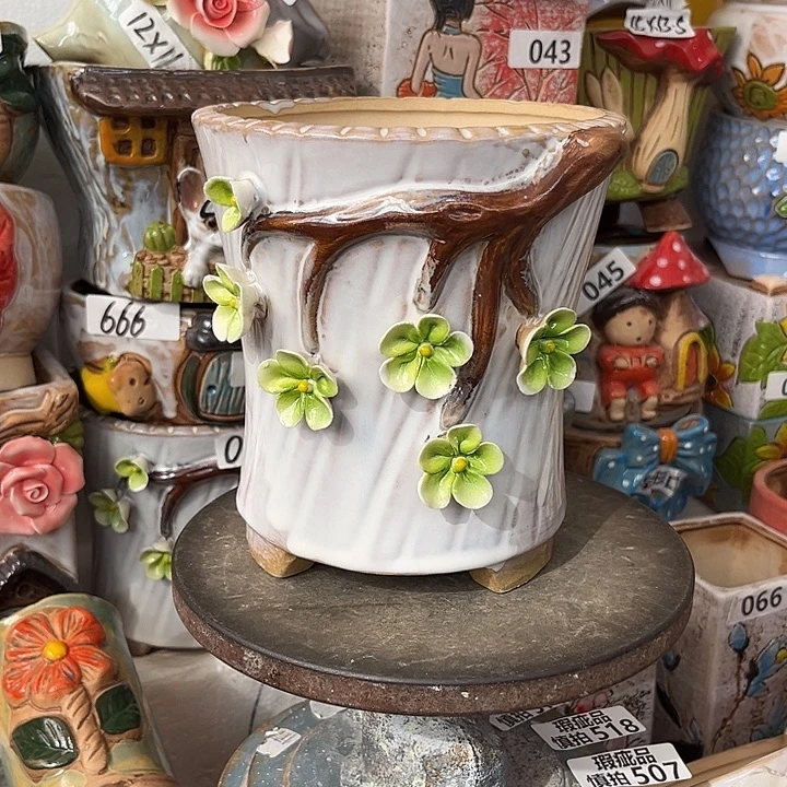 粗陶材质多肉花盆