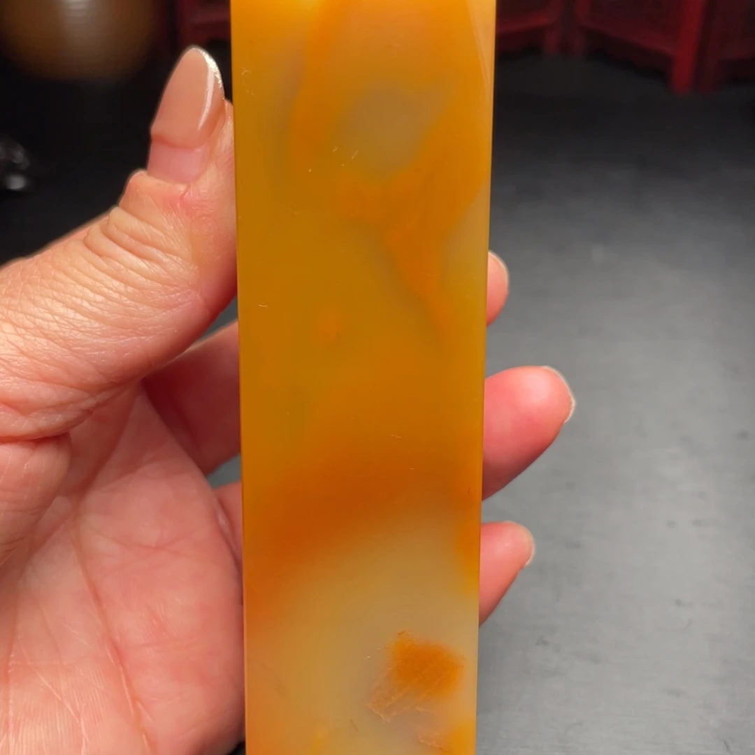 田黄石田黄石手把件印章