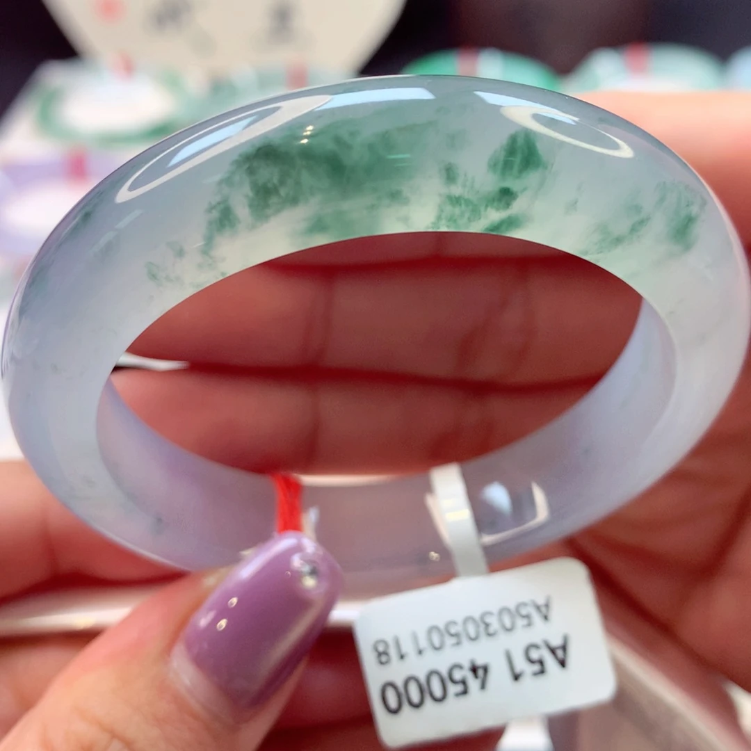 翡翠手镯未镶嵌正圈10号66