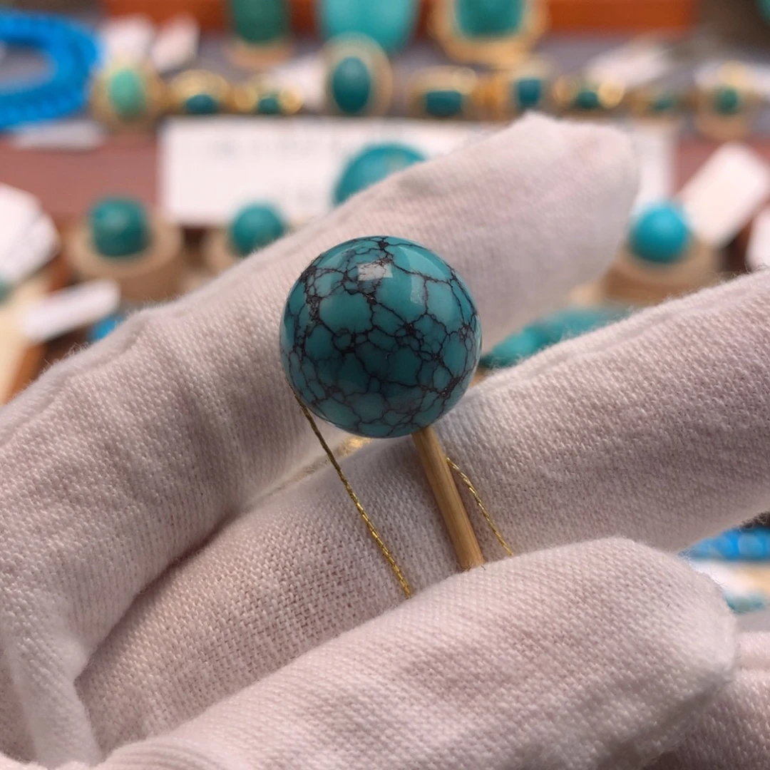 绿松石未镶嵌绿松石15mm