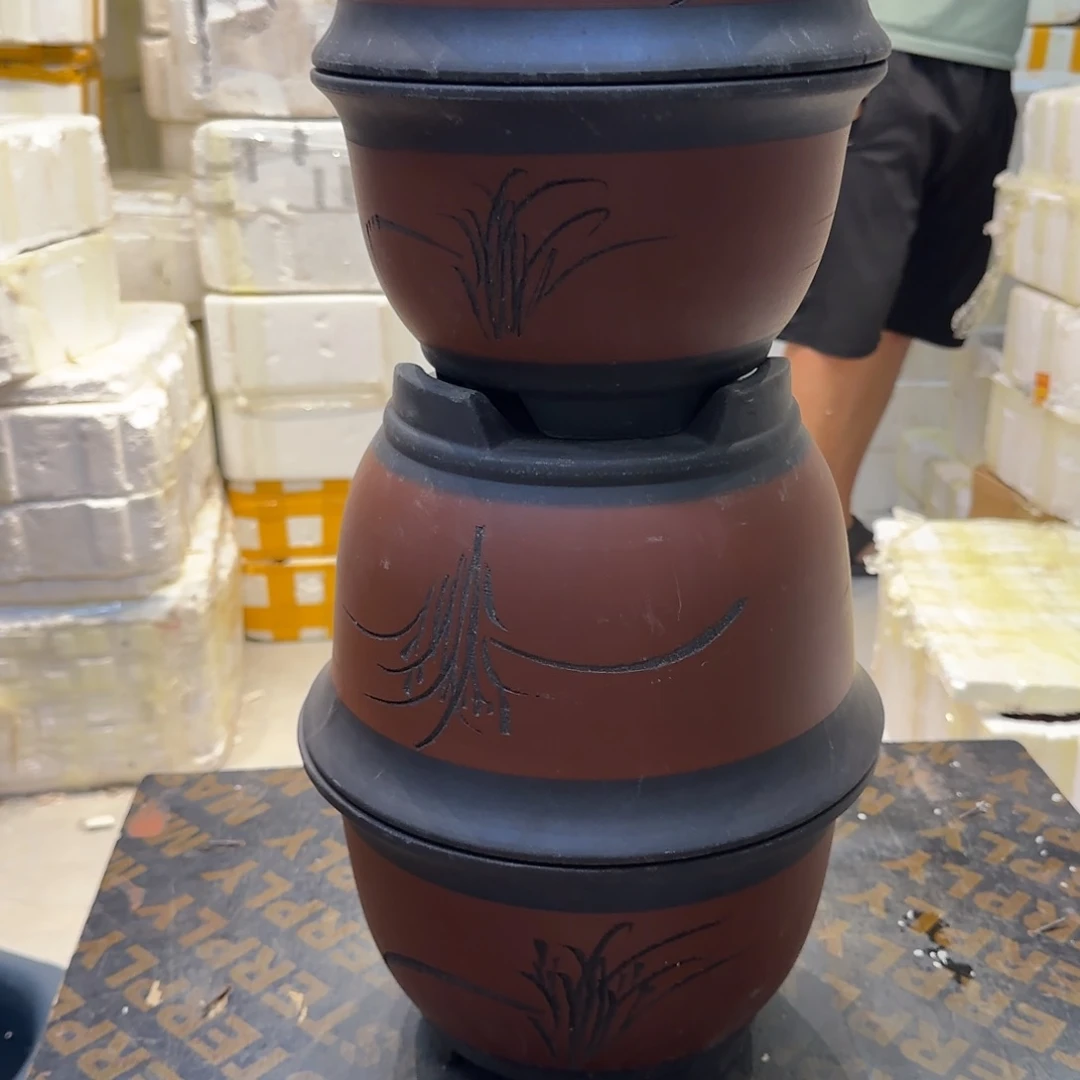 紫砂花盆口径18.12/14.10口径