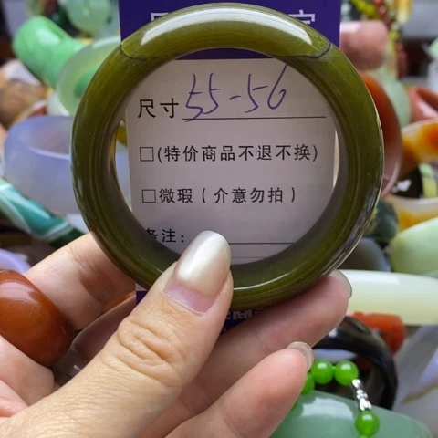 未镶嵌蛇纹石玉手镯