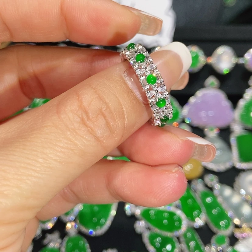 【闪购商品】翡翠戒指未镶嵌天然翡翠