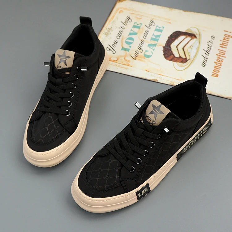 透气低帮休闲韩版鞋男浅口男布鞋软底潮鞋帆布鞋男鞋时尚百搭5127