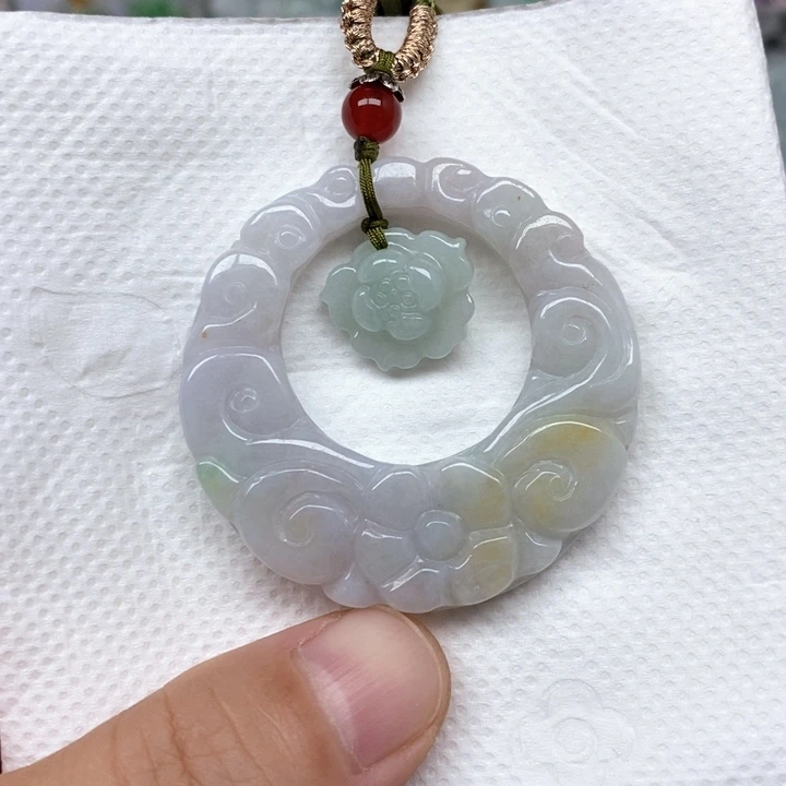 颈饰未镶嵌翡翠天然缅甸翡翠