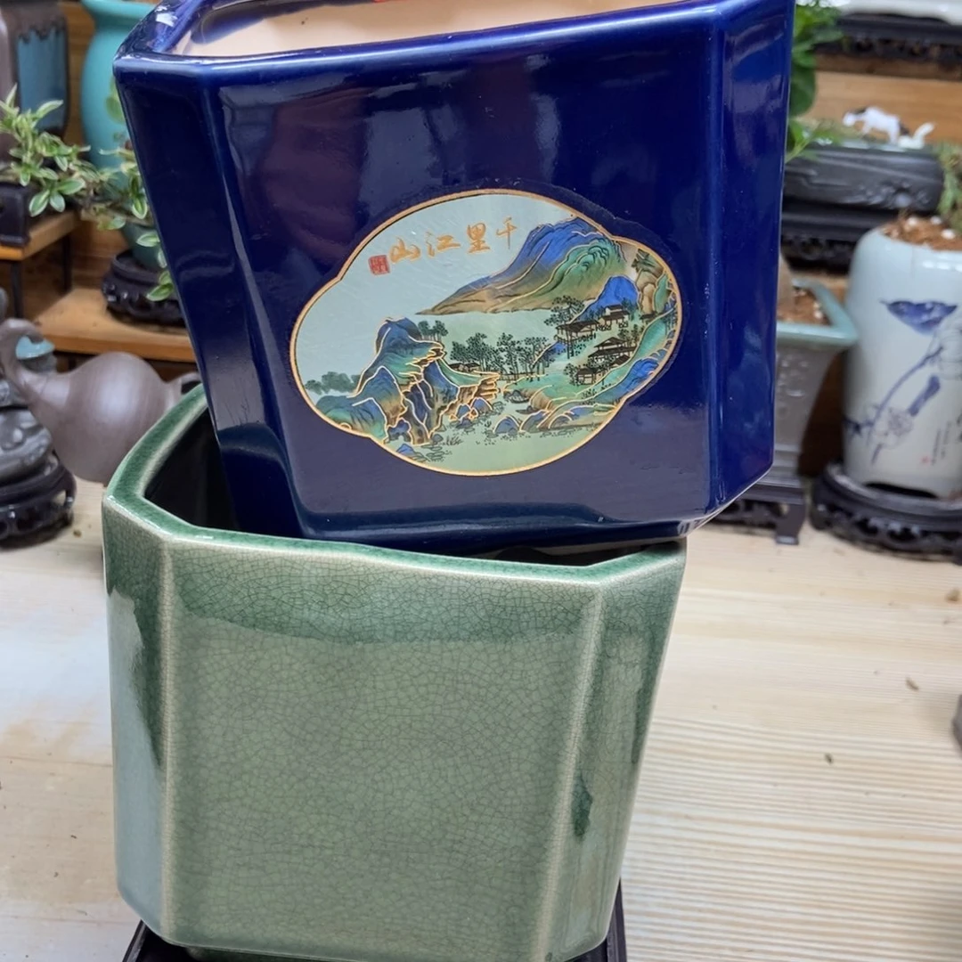 瓷片陶瓷花盆陶瓷艺术