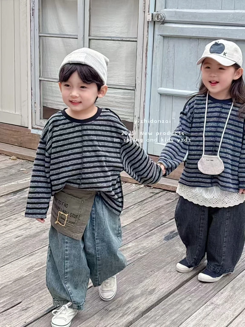 {201-290} 2025 欧宝家春夏新品 森韩系 复古纯棉全品类儿童服饰