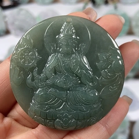 翡翠颈饰未镶嵌观音福利