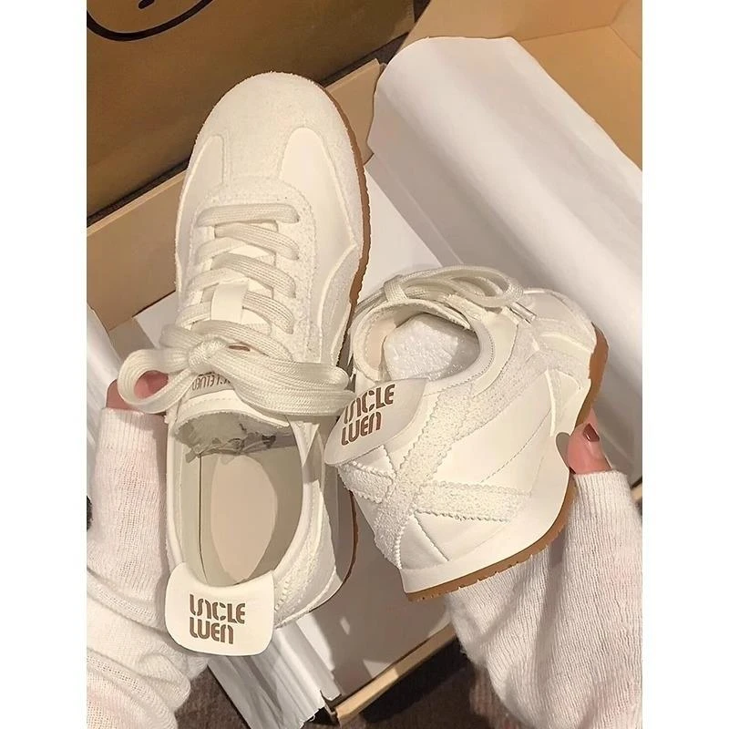 内增高徒步德训鞋女夏季薄款透气休闲运动鞋平底小白鞋子