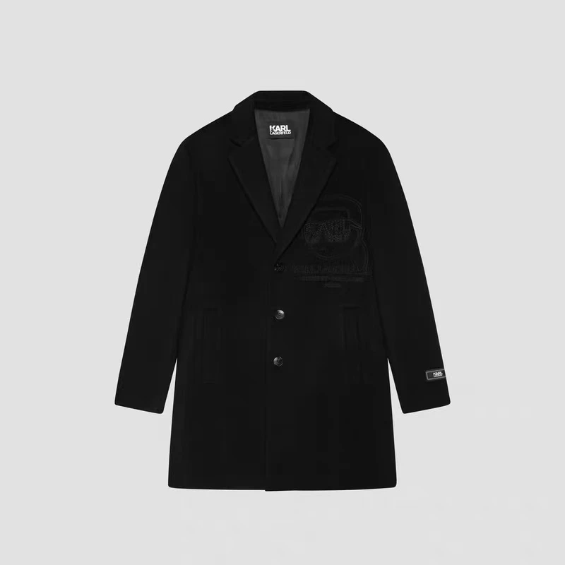 【官方男装】KARL LAGERFELD卡尔拉格斐25款单排扣大衣M26Z2901
