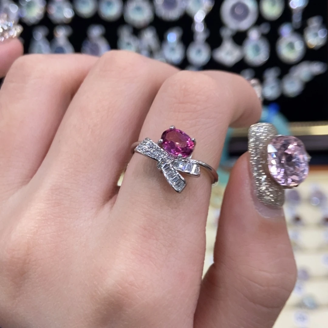 托帕石银S925镶嵌戒指