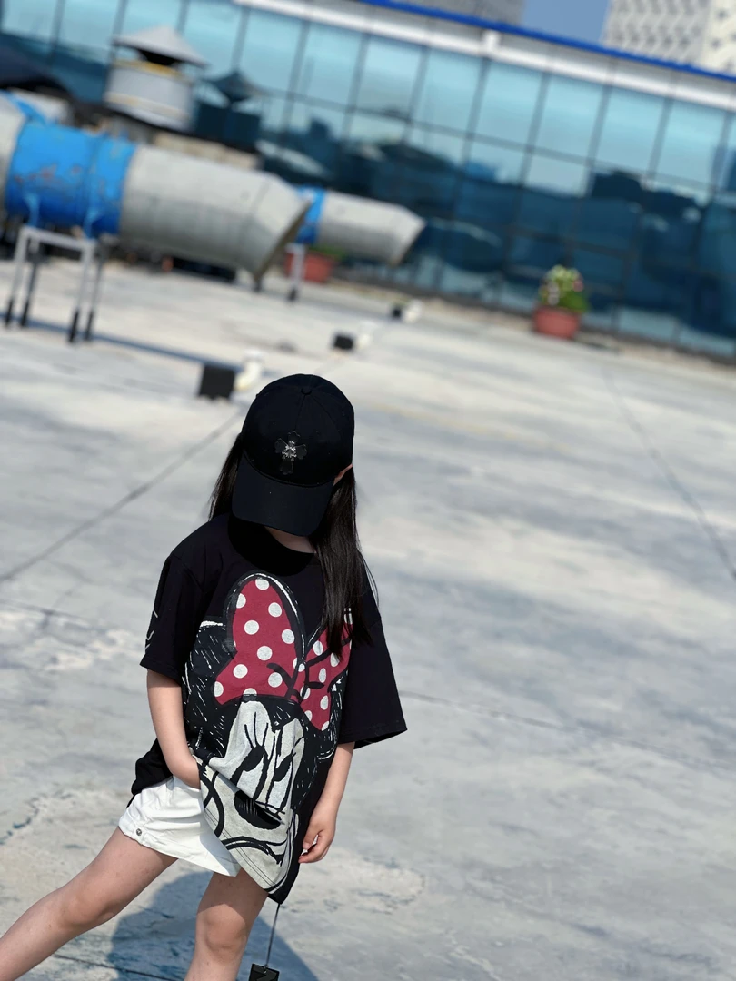 【米妮米妮】中大童夏季可爱卡通T恤（5919米妮）