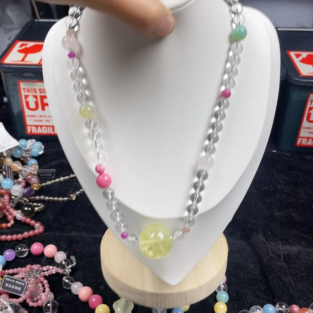 烟晶手链银S925镶嵌