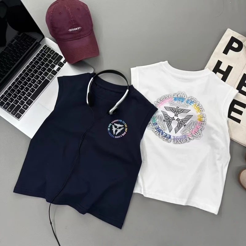 2025夏季童装新款时尚无袖T恤FYJ1246【菲阳家】