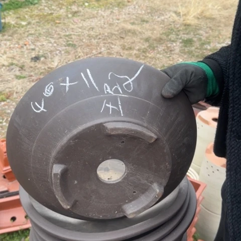 红陶紫砂花盆盆景盆栽瑕疵