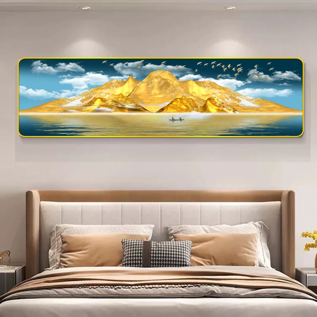 艺潮V79镶钻床头画卧室挂画背靠金山床头挂画主卧室挂画床头画JL1