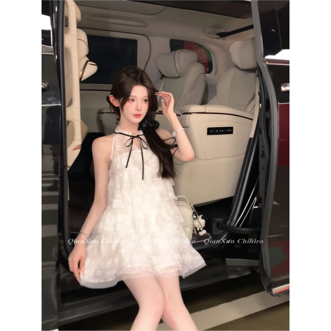 「椰香浮云」夏季法式减龄洋气时尚小众设计感连衣裙QXX5LYQ6128A