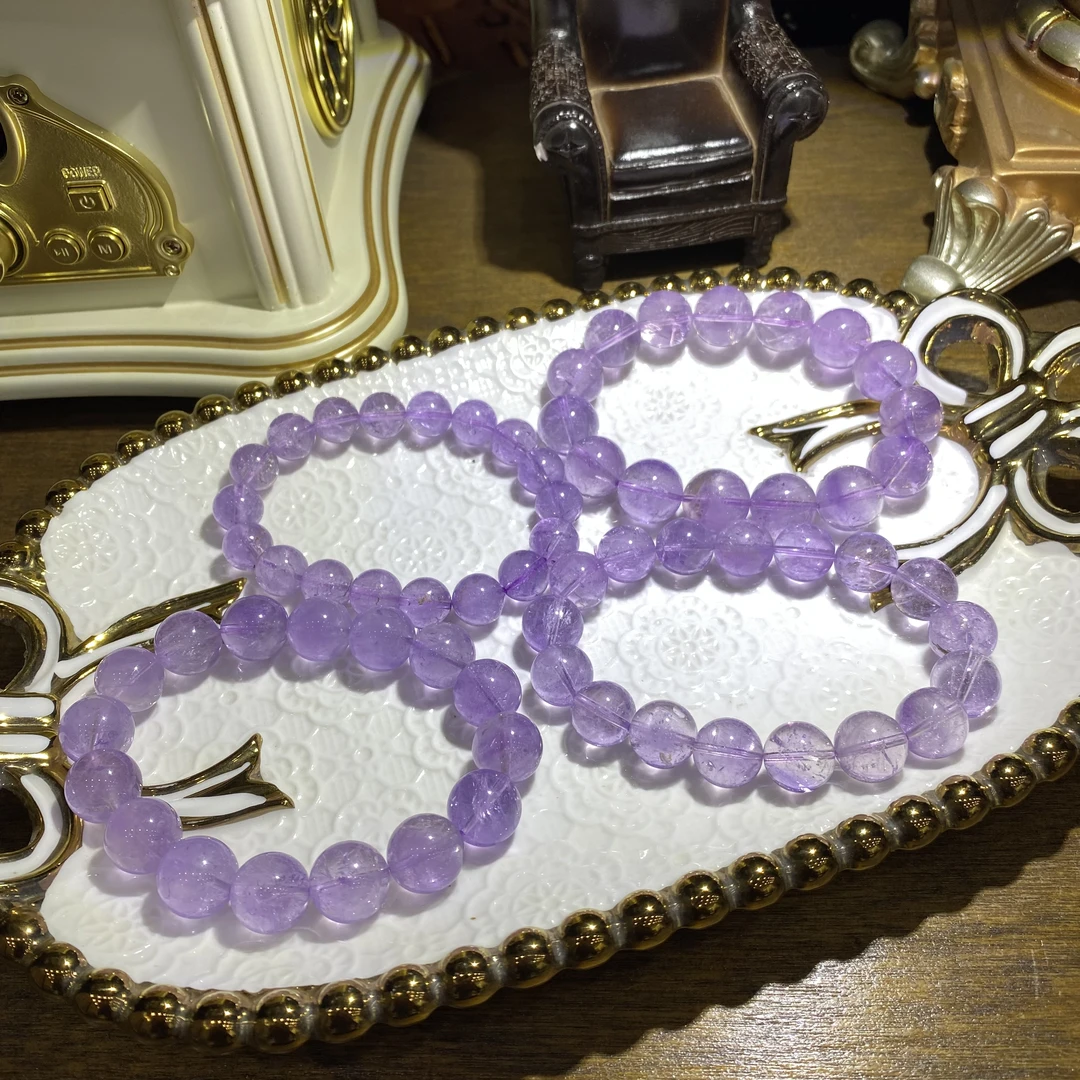 D678-天然玻利维亚紫水晶手串单圈-多样性发其一