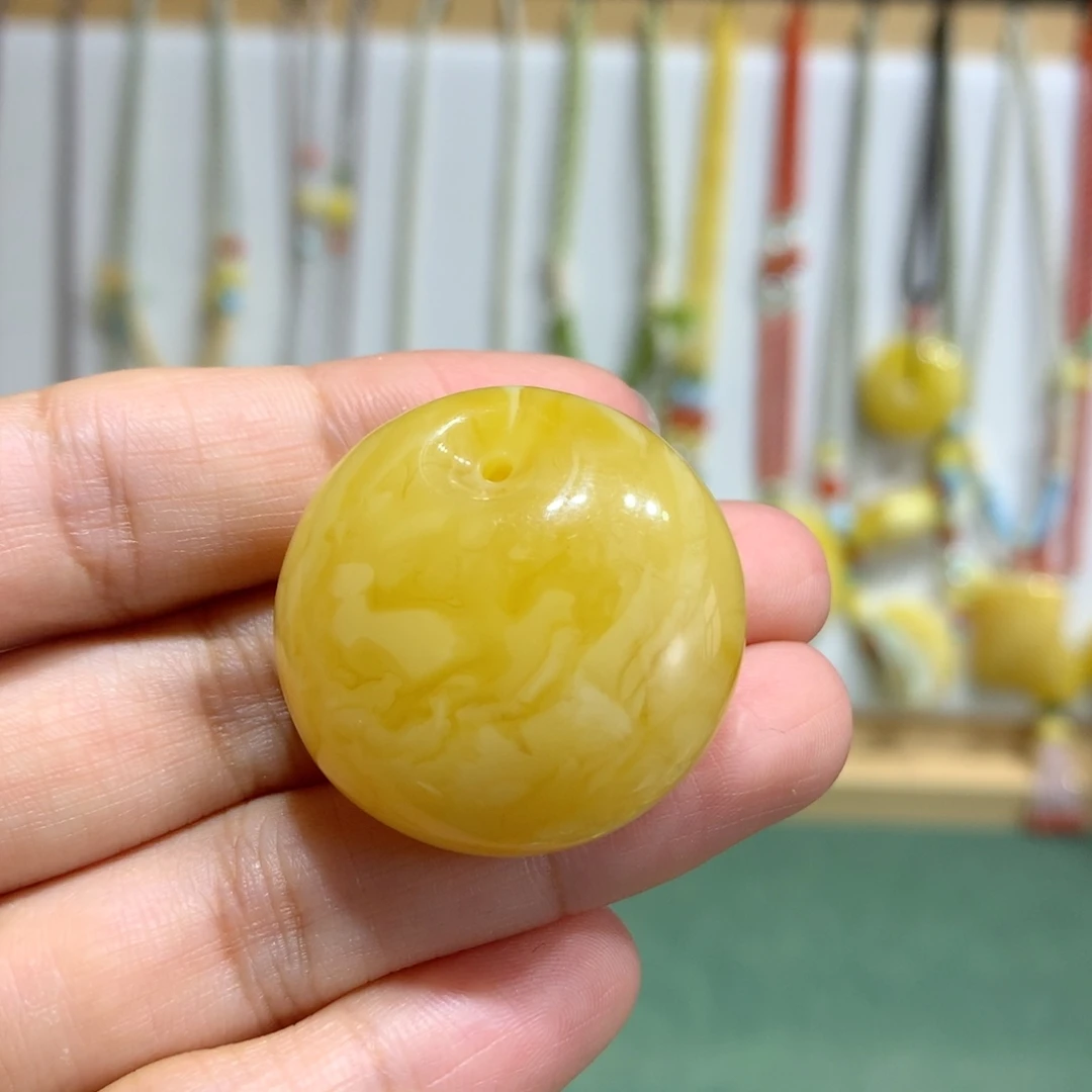 蜜蜡颈饰未镶嵌吊坠