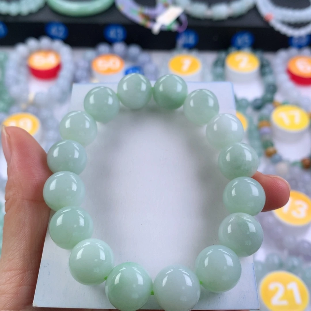 翡翠未镶嵌手链卡13