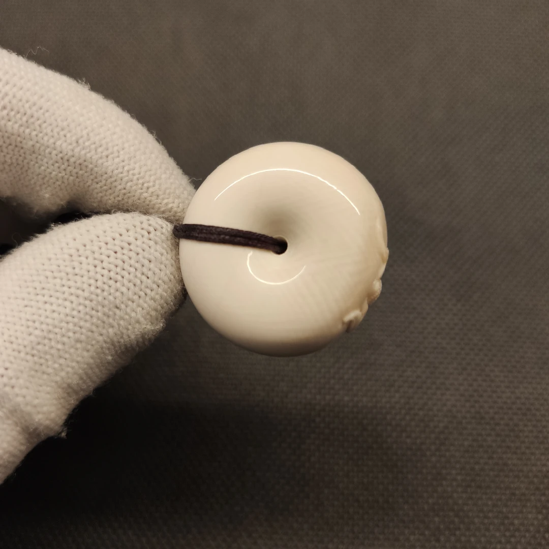 【叶】B00265 福扣猛犸牙工艺品