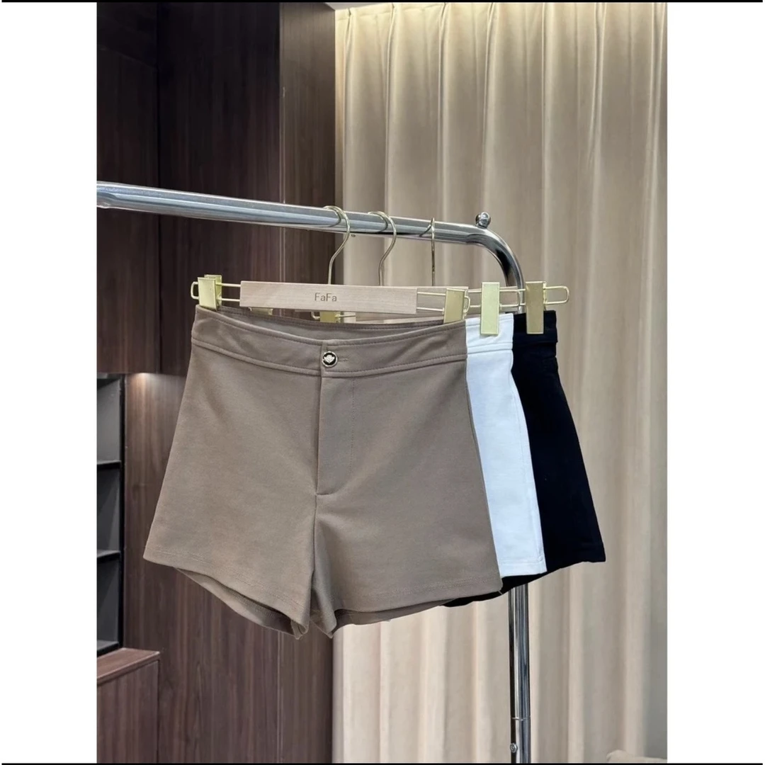 伊一严选●单独短裤JJX4XXK0731A百搭时尚高腰设计师纯色