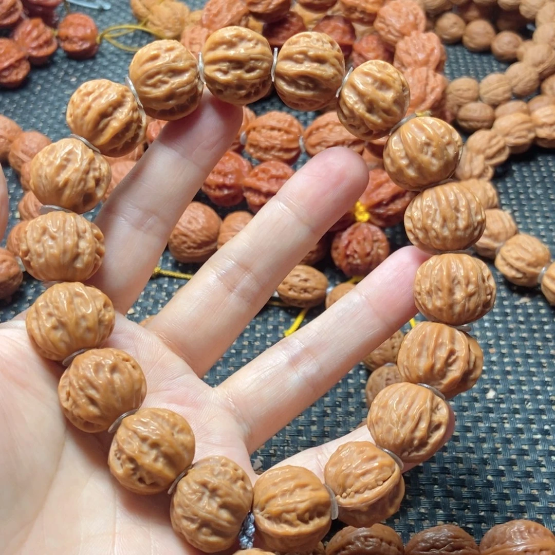 小***康吊坠文玩核桃树王八棱手持