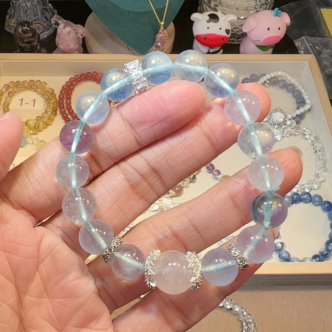 水晶手链未镶嵌蓝