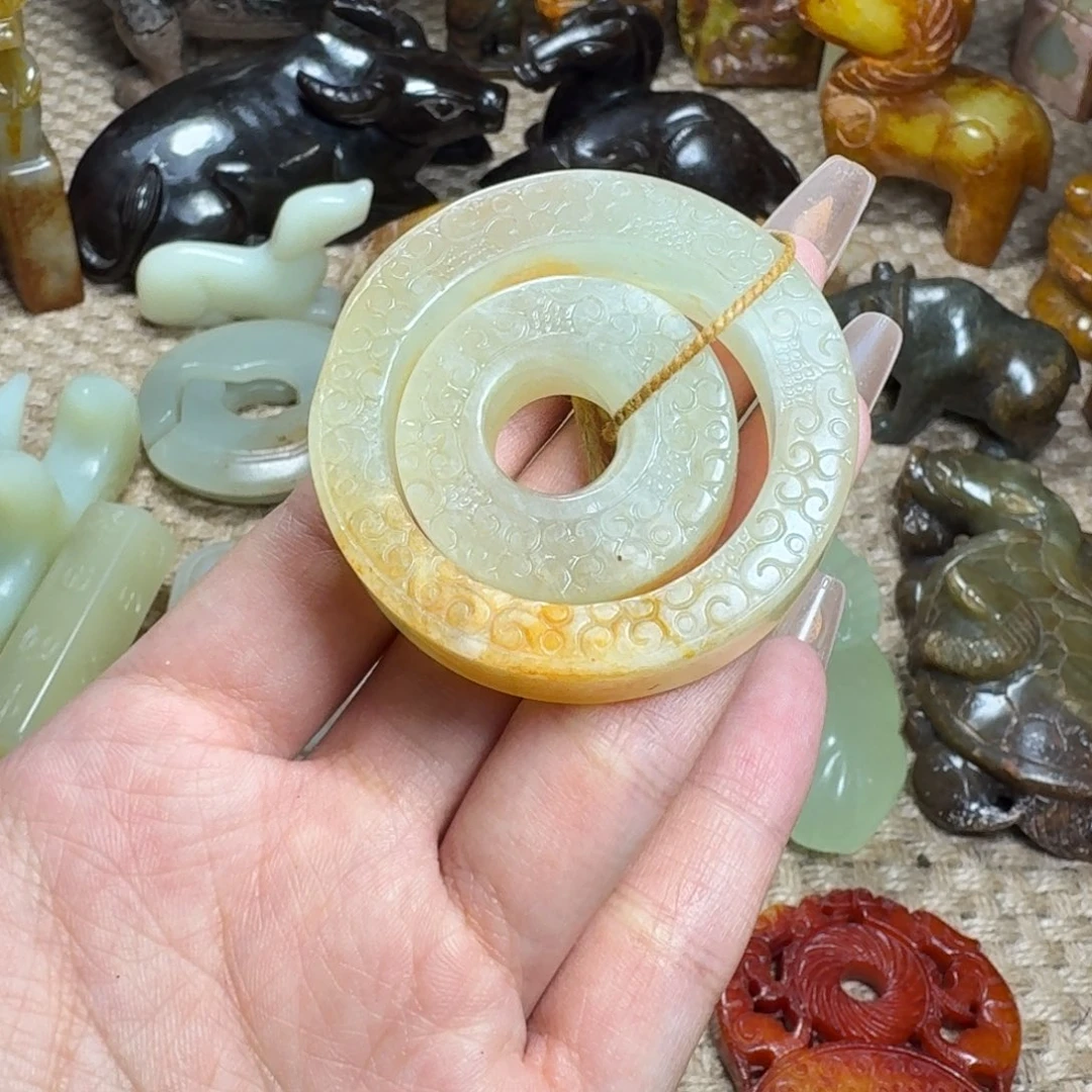 白玉菩提吊坠挂件