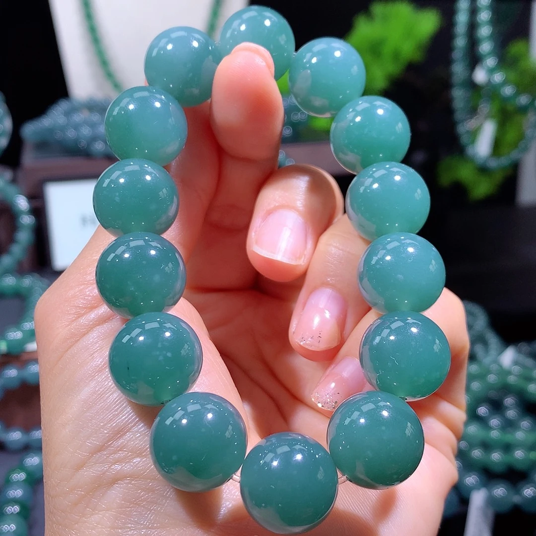翡翠未镶嵌手链天然a货翡翠手串16mm