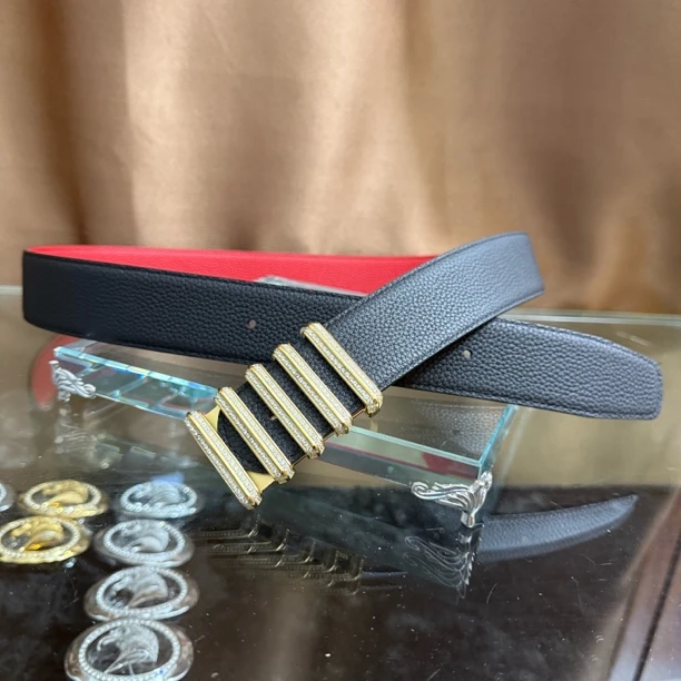 史蒂芬新款百搭男士皮带高档休闲老鹰头牛皮腰带青中老年时尚算盘