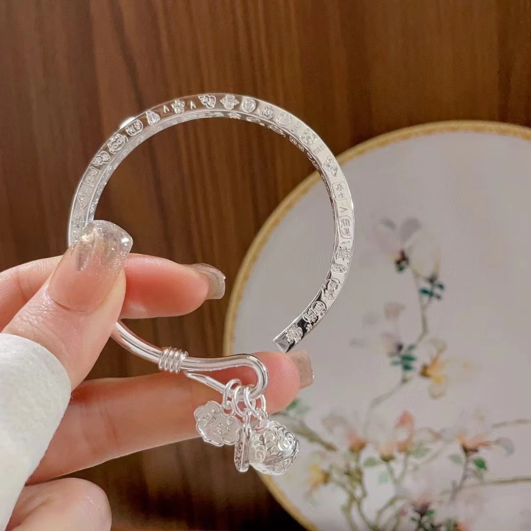 手镯 2 吉言开口女士手镯爆款手镯复古古风