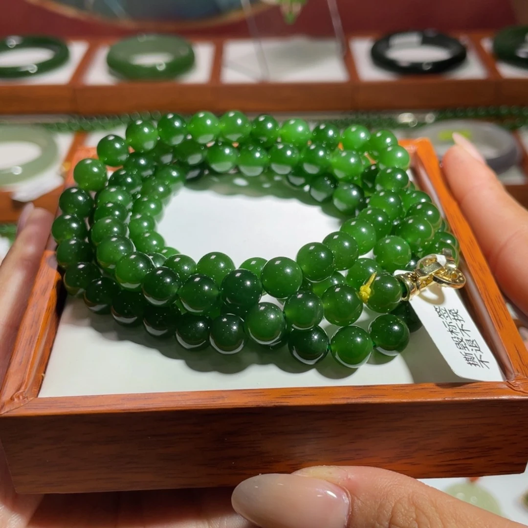 项链未镶嵌和田玉（碧玉）卡8 108