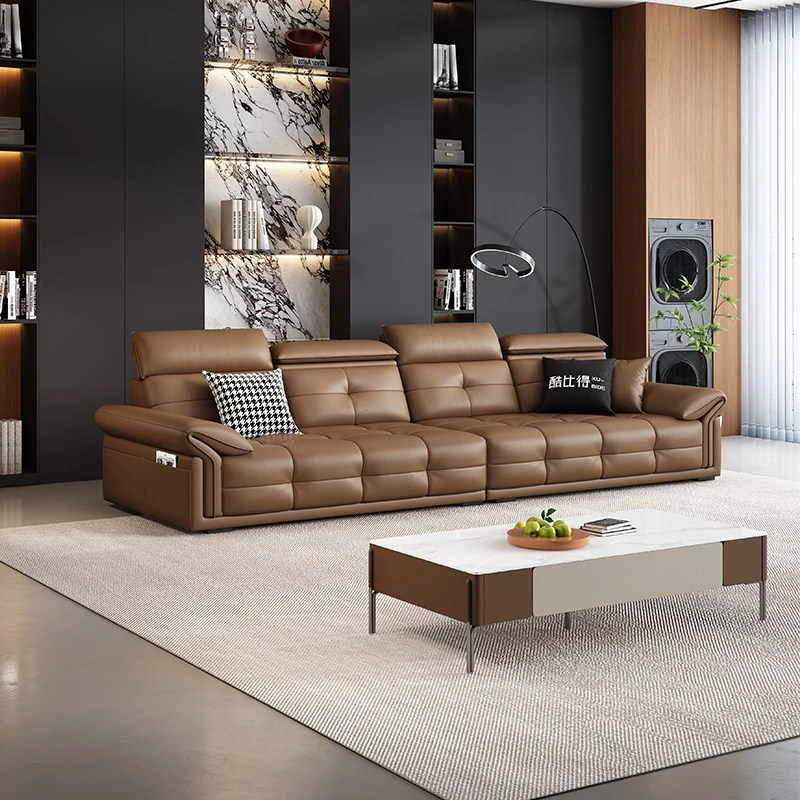 KUBIDE/酷比得5788#劳伦斯真皮沙发小户型家用现代极简全真皮沙发