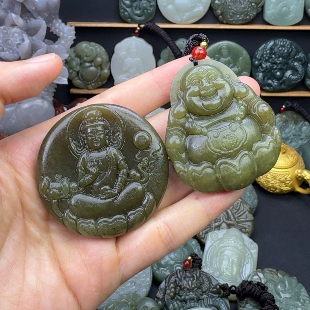 和田玉未镶嵌颈饰