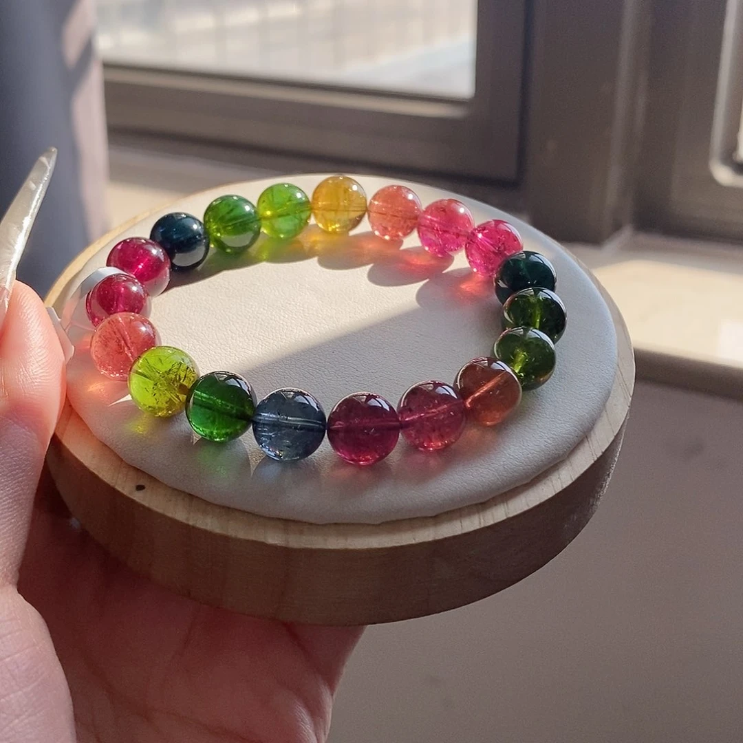 未镶嵌手链碧玺浓艳